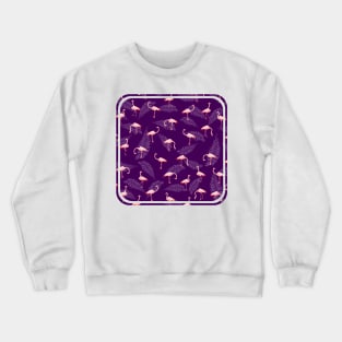 Pink Flamingos pattern Crewneck Sweatshirt